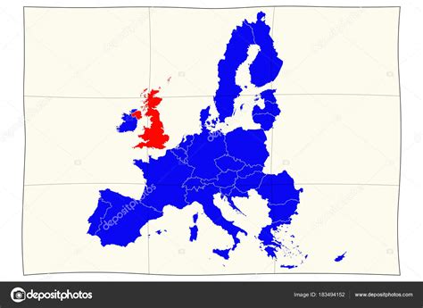 Map European Union Brexit — Stock Photo © CHROMORANGE #183494152