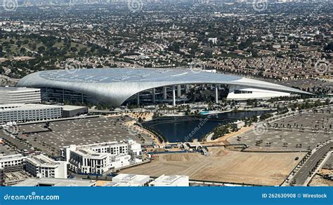 Aerial View of SoFi Stadium in Inglewood, CA, Home To the LA Rams and ...