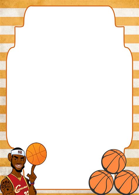 Basketball Party Invitation Template Free