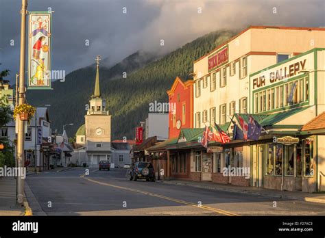 Downtown Sitka, Alaska Stock Photo - Alamy