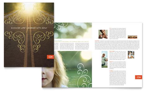 Christian Church Religious Brochure Template Design