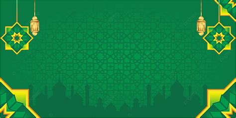 Islamic Green Background 2023 Vector, Islamic Background, Green Islamic ...