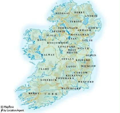 Map of Ireland - Ireland Maps