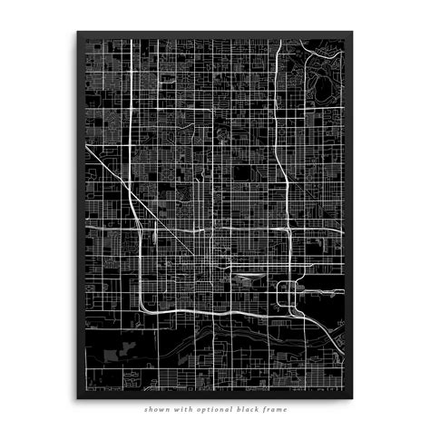 Phoenix Arizona Poster – City Map Decor