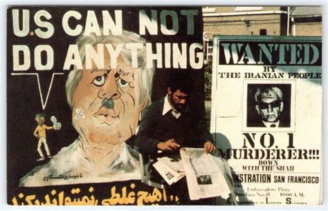 1981 Teheran Iran Hostage Crisis Posters Mocking Jimmy Carter & Shah ...