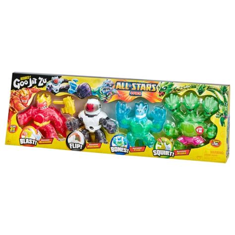 Heroes of Goo Jit Zu All Stars 4 Pack - Blazagon, Pantaro, Tyro and ...