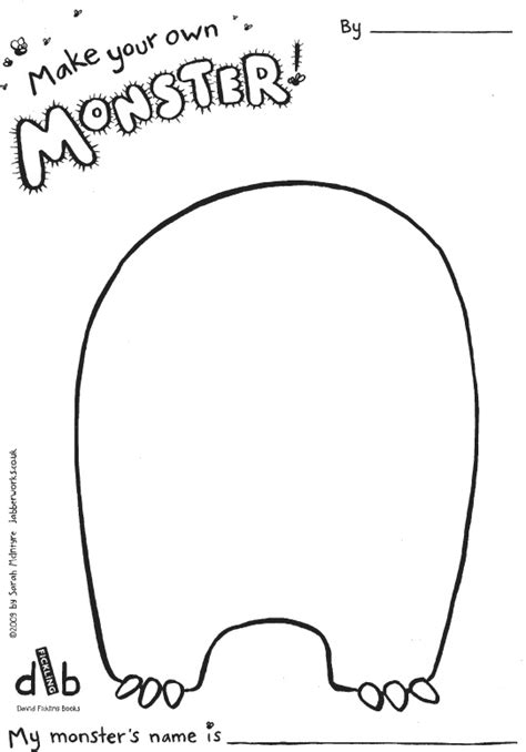 Make Your Own Monster Free Printable - Free Templates Printable