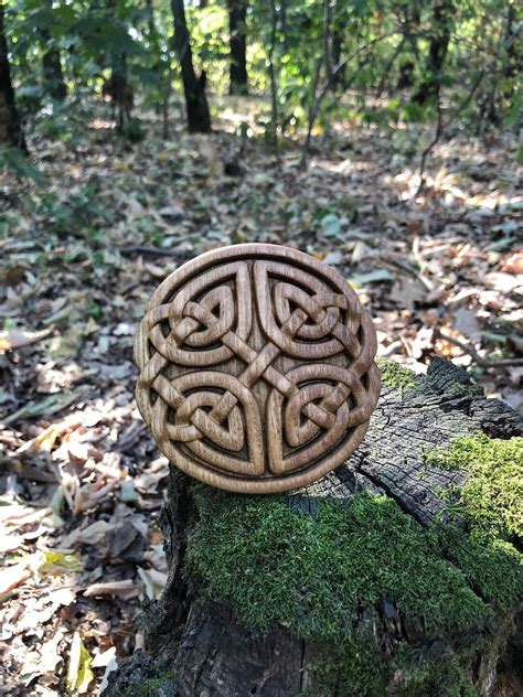 Wooden Celtic Knot, Wood Carved Knot, Natural Wood, Celtic Carved - Etsy