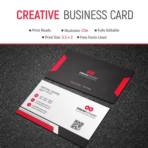 Free Business Card Template Download on Behance