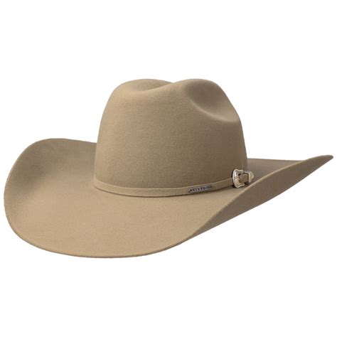 Beige hat Cowboy Cattleman black revolver - Stetson