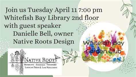 WFB GC Presents: Danielle Bell, Native Roots Design, Whitefish Bay ...