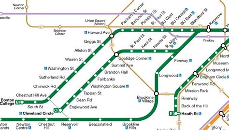 Transit Maps: My Boston MBTA Map: Work in Progress 1