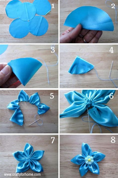 4 Easy Ways To Make Fabric Flowers | Making fabric flowers, Fabric ...