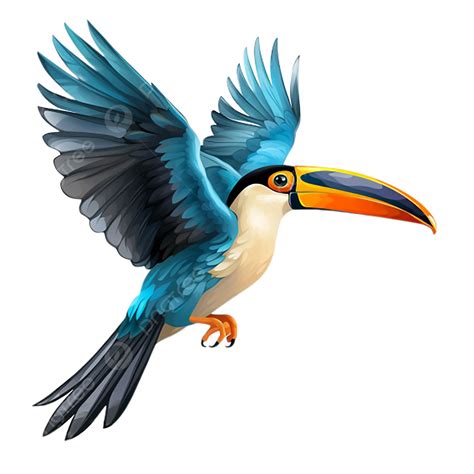 Toucan Bird Flying Transparent Background, Toucan, Bird, Flying PNG ...