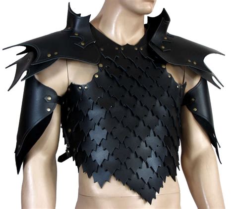 Leather Dragon Scale Armor Larp SCA Medieval Cosplay Costume Armor ...