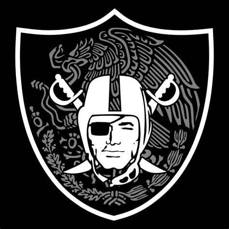 Mexican Shield - Raiders 4 Life Decal/Window Sticker | Raiders tattoos, Oakland raiders logo ...