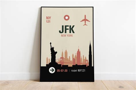 Luggage Tag New York, New York City Print - Etsy