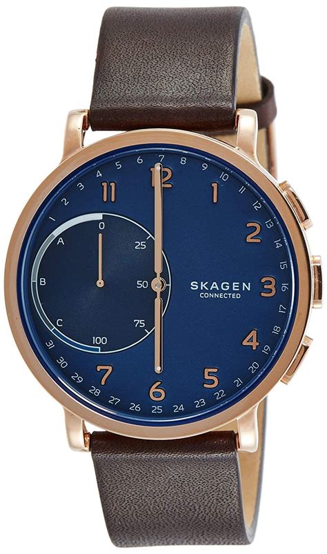 Skagen Connected Blue Dial Men's Hybrid Smart Watch | Mens watches leather, Watches for men, Skagen