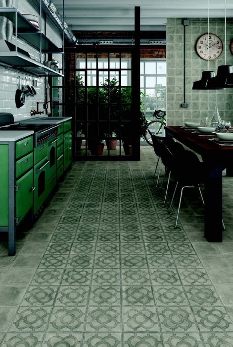 Floor decorative tiles Vives Acorn Cemento – Ceramic and mosaic tiles EU