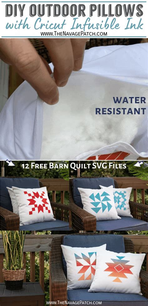 DIY Outdoor Pillows with Infusible Ink (& FREE SVGs) - The Navage Patch ...