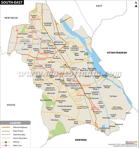 South East District Map