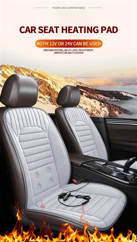 Car Heated Seat Covers Fast Heating Winter Warm Seat 12V/24V – dearmotor