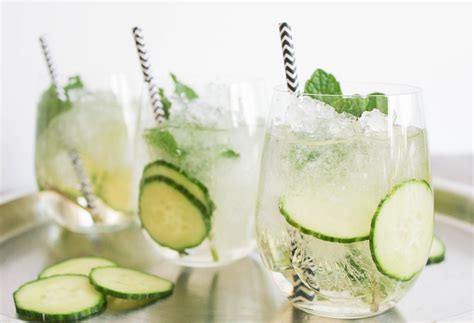 cucumber mint vodka cocktail