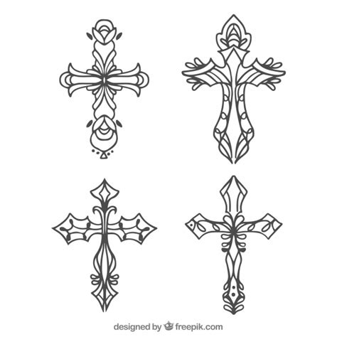 Hand Drawn Cross Vector at Vectorified.com | Collection of Hand Drawn Cross Vector free for ...