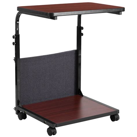 Flash Furniture Height Adjustable Wheels Standing Desk & Reviews | Wayfair