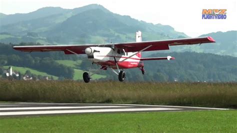 Nice short Takeoff - STOL Pilatus Porter PC-6 - Patrouille Suisse at Wangen-Lachen - YouTube