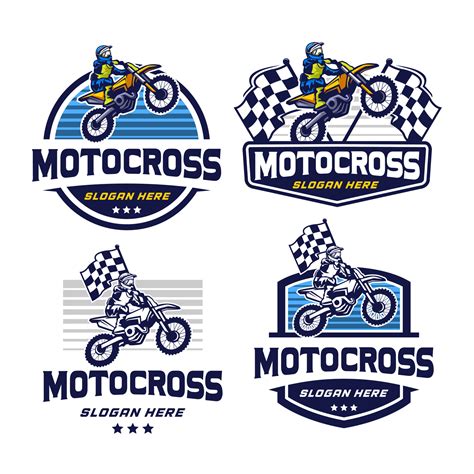 Motocross badge logo template 10505458 Vector Art at Vecteezy