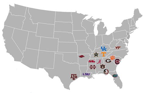 Sec Conference Map