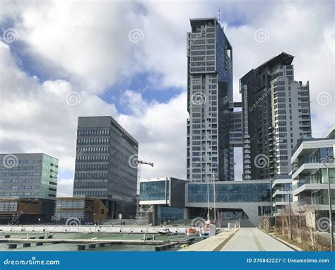 Gdynia, Poland - June 8, 2019: Modern Architecture Of Sea Towers ...