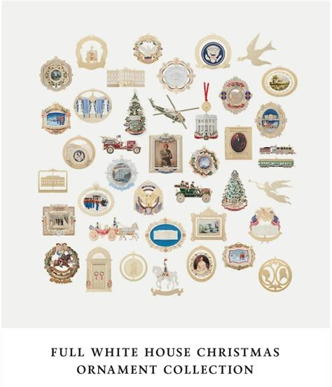 1981 to 2020 Set of Official White House Christmas Ornaments Gold NEW in BOXES | eBay