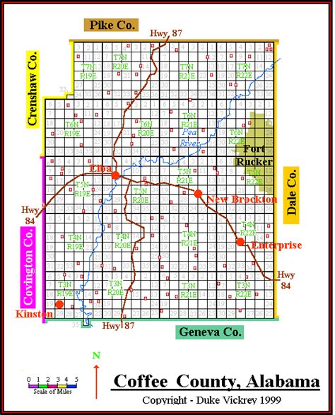 Coffee County Map