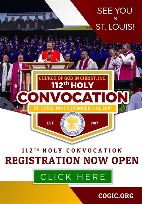 112th Holy Convocation Registration Now Open – Church Of God In Christ