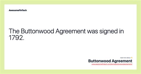 Buttonwood Agreement | AwesomeFinTech Blog