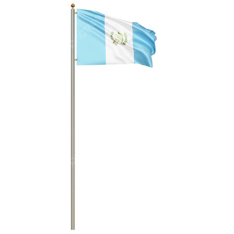 Guatemala Flag With Pole, Guatemala Flag Waving, Guatemala Flag Waving ...