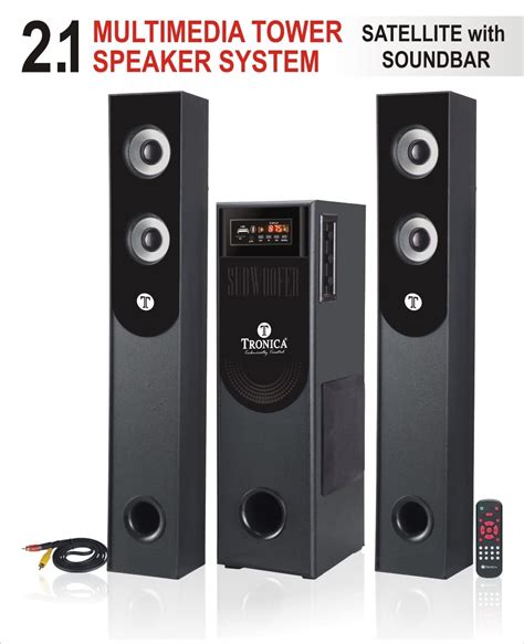 Tronica TR-1501 Deep Bass Home Theater with Subwoofer 2.1 Channel with ...