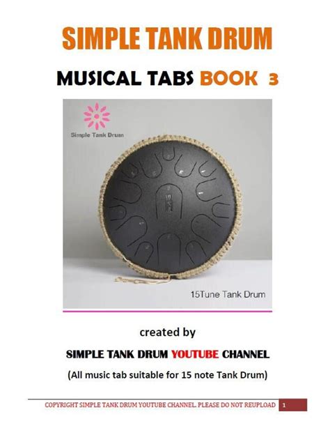 Steel Tongue Drum E-book / Simple Tank Drum E-book volume 3 - Etsy