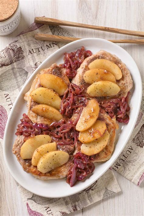 Spiced Pork Chops with Apples and Onions