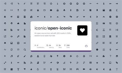 Figma Icon Design System - Open Iconic | UI4Free