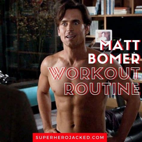 Matt Bomer Workout and Diet Plan: Train for Magic Mike and White Collar! | Celebrity workout ...