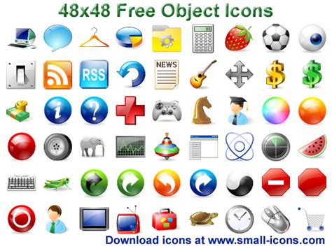 Download free 48x48 Free Object Icons by small-icons.com v.2011.1 software 446637