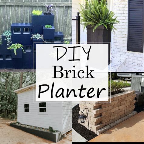 17 DIY Brick Planter Plans With Instructions - All Sands