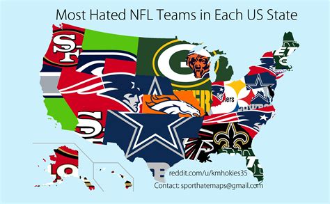 LOOK: Map of where Americans hate NFL teams the most - CBSSports.com