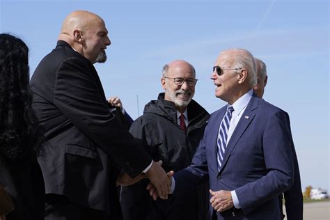 Biden hopes to boost Fetterman in Pennsylvania midterm - Los Angeles Times