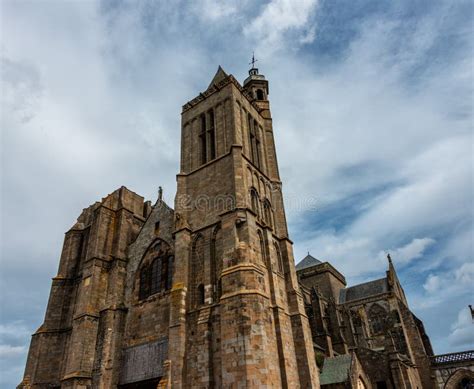 The Cathedral Saint-Samson in Dol-de-Bretagne Stock Photo - Image of ...