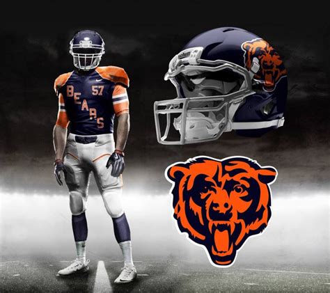 My Chicago Bears concept | Football helmets, Nfl uniforms, Football uniforms