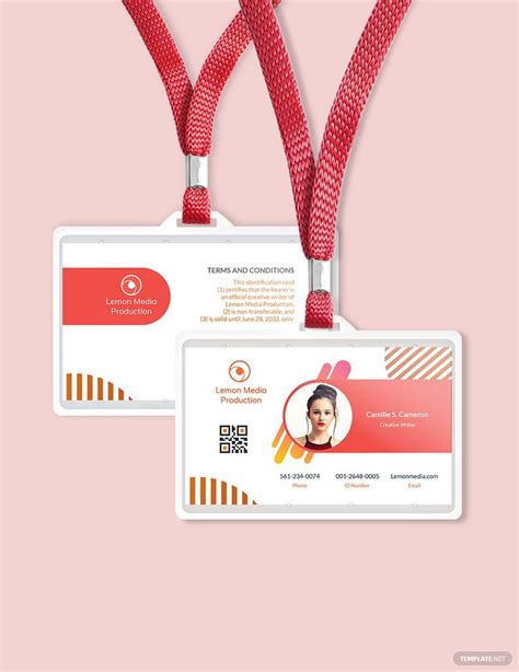 Creative Employee ID Card Template in Pages, Publisher, Word, Illustrator, PSD - Download ...